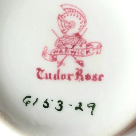 Vintage Warwick Tudor Rose Cream Soup Bowl Double Handled Bouillon Cup *Chip - Picture 10 of 11